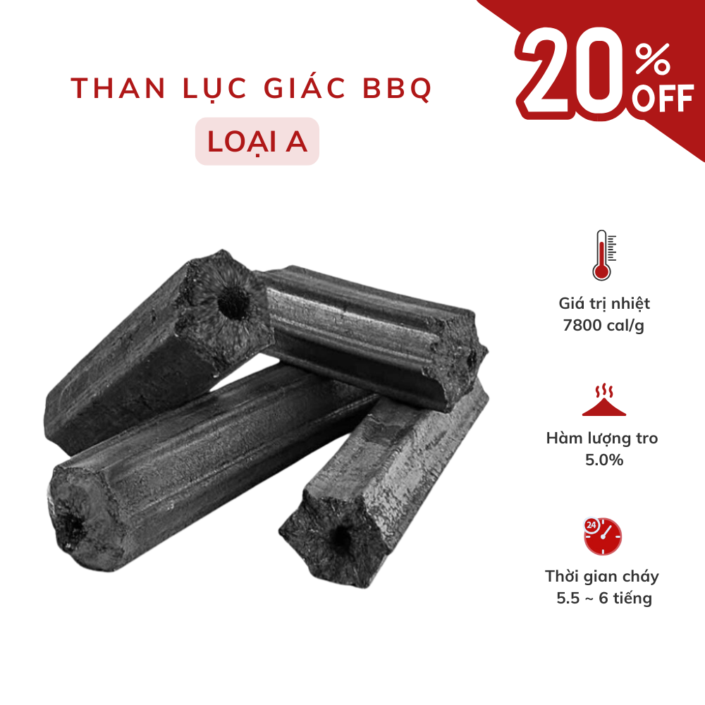 Than Lục Giác BBQ Loại A